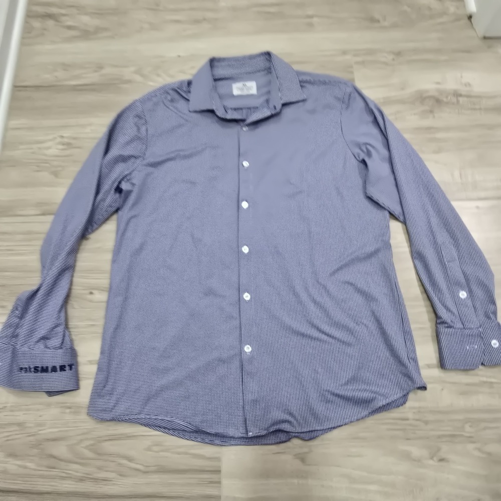 Mizzen Main Button Shirt Mens XL Blue Check